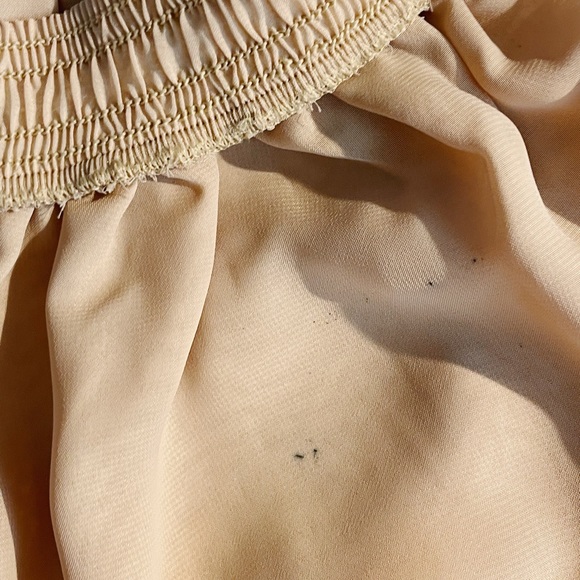 Nude/Blush chiffon maxi skirt - Picture 3 of 7